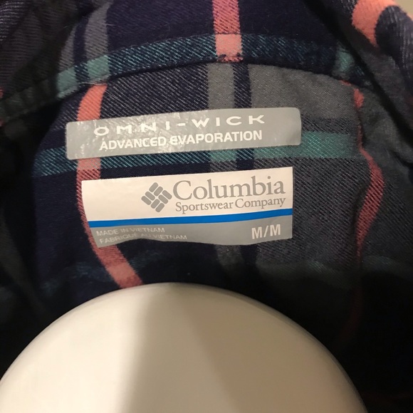 Columbia Flannel Button a down Sz. M - Picture 5 of 5
